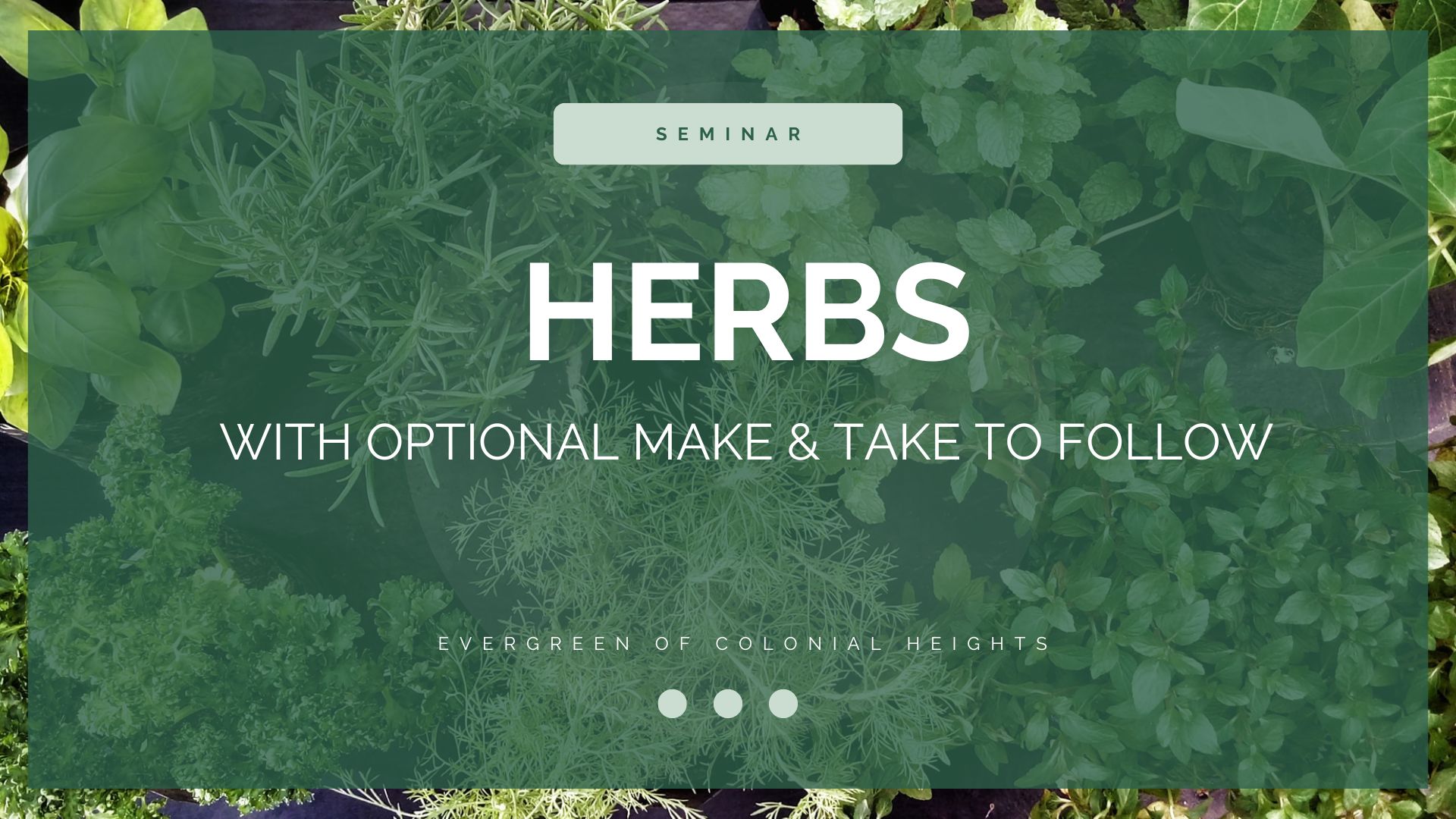 Herbs Seminar Header